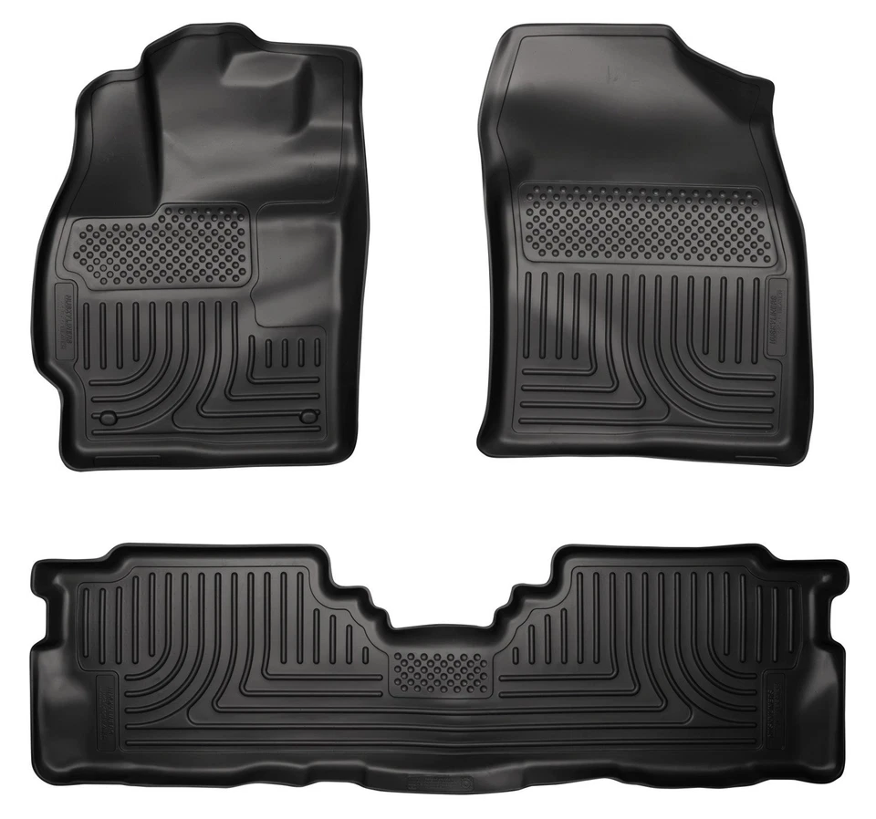 Alfombrillas negras Husky Liners WeatherBeater - Toyota Prius V 2012-2016 - 2 filas Foto 1 de 4
