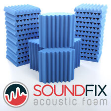Blue Acoustic Foam Tiles & Optional Bass Trap Kit – Professional Sound Absorbing
