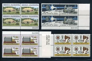 US Stamps  MNH - 4 Different Plate Blocks of 4 Scott 1505 1434-5 1500 1502 Lot40 - Picture 1 of 1