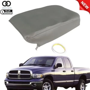 For Dodge Ram 2002 2003 2004-2008 Leather Center Console Lid Armrest Cover Gray - Bild 1 von 13