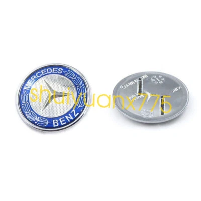 Capucha emblema laurel corona plana para Mercedes-Benz GLE43 GLE400 G550 azul NUEVO Foto 1 de 4