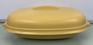 Vintage Tupperware 3 Piece Vegetable Rice Strainer Steamer Harvest Gold #1273 - Picture 1 of 12