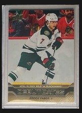 2023-24 UPPER DECK DEBUT DATES GOLD BROCK FABER MINNESOTA WILD #DD-15