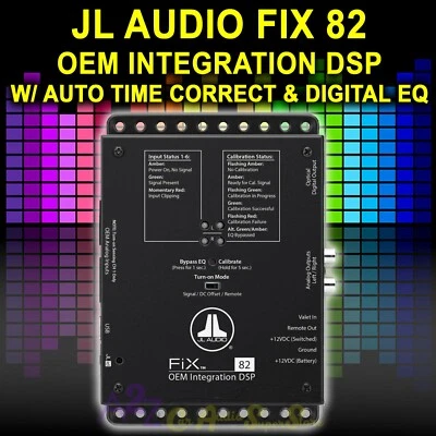 JL AUDIO FIX-82 SYSTEM INTEGRATION SIGNAL PROCESSOR ADD AMPS & SPEAKERS TO OEM - Image 1 of 2