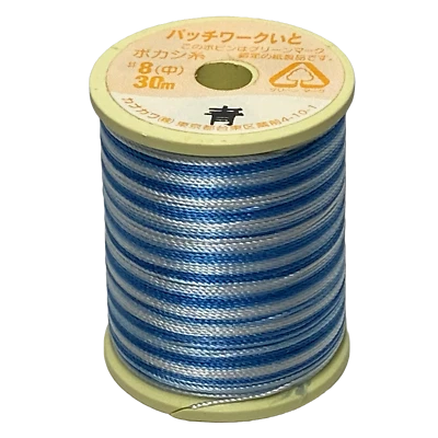 Kanagawa Patchwork 008 Silk Thread, 23 dtex 16x3, 30m, 8 Stunning Patterns - Image 1 of 4