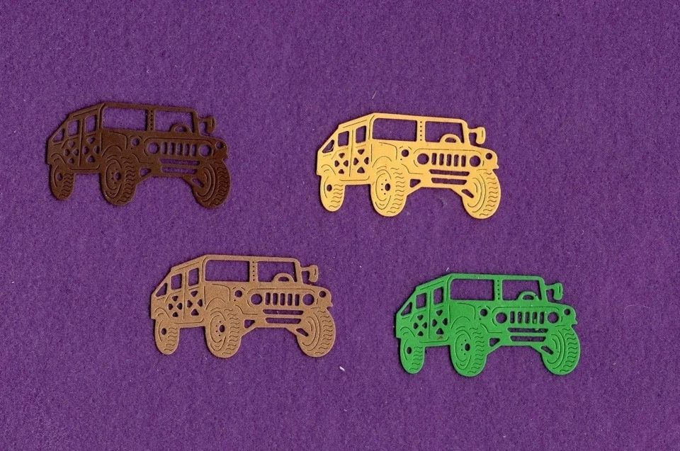 Tarjetas de álbum de recortes troquelados militares de EE. UU. EJÉRCITO HUMVEE Foto 1 de 1