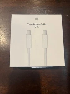Oryginalny kabel Thunderbolt Apple OEM 2M 6,6 stóp mDP biały A1410 stalówka md861ll / a - Zdjęcie 1 z 3