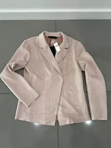 Monarc Womens Pale Pink Faux Suede Jacket Sz S NWT $128 - Picture 1 of 7