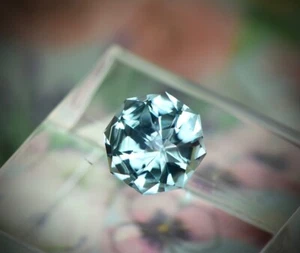 lovely custom star cut blue topaz 3.58ct - Picture 1 of 3