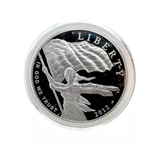 2012-P Star Spangled Banner Commemorative 90% Silver PROOF $1 Dollar In Capsule - Picture 1 of 5