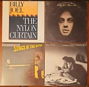 Billy Joel Vinyl LP Record Bundle Nylon Curtain Paino Man Song In Attic Stranger - Picture 1 of 24