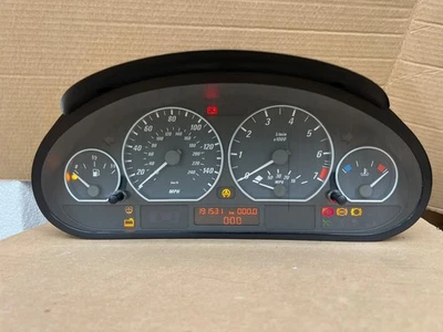 BMW E46 316i 318i 320i 323i 325i 328i 330i M/T Instrument Cluster Speedometer - Image 1 of 4