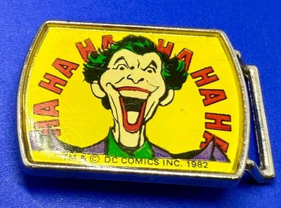 The Joker Batman Villain Vintage DC Comics 1982 Lee NY Hebilla de cinturón para cinturón de 1" Foto 1 de 4