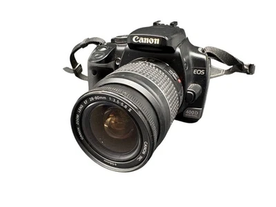 Canon EOS 400D DSLR Schwarz Gebraucht Geprüft Canon EF 28-80 mm Händler - Bild 1 von 4