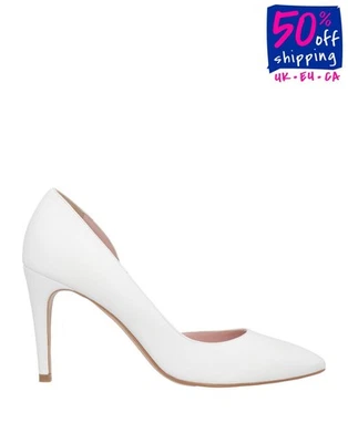 PVP €303 CARLO PAZOLINI Cuero D'Orsay Zapatos US9 UK6 EU39 Blanco Hecho en Italia Foto 1 de 4