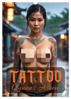 Tattoo Queens Asien (Wandkalender 2026 DIN A3 hoch), CALVENDO Monatskalender