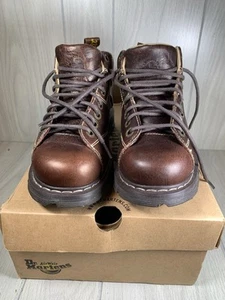 Doc Martens Stiefel Damen 8 Herren 7 Air Wair Cecil Unisex Chunky Schnürer Braun - Bild 1 von 11