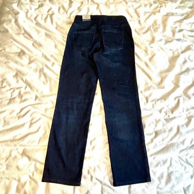 Talbots Jeans Size 4 Petite Sculpt Straight Pull On Dark Rinse Slimming NWT - Image 1 of 4
