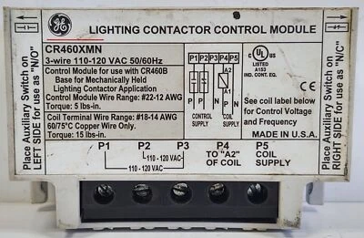 GE CR460XMN Lighting Contactor - Image 1 of 4