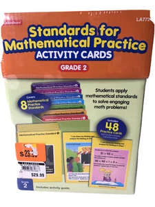 Lakeshore Standards for Mathematical Practice Activity Cards Grade 2 Homeschool - Picture 1 of 7