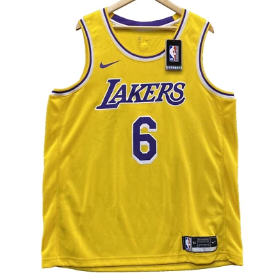 Camiseta Nike LeBron James Los Angeles Lakers #6 Para Hombres XL NBA Icon Swingman Nueva con Etiquetas Foto 1 de 4