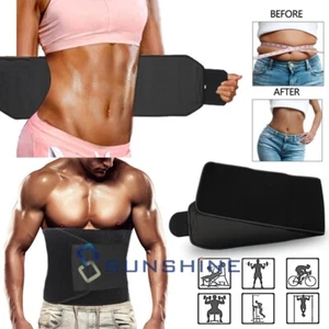 Waist Trimmer Belt Weight Loss Fat Burner Sweating Wrap Tummy Stomach Slimming - Picture 1 of 16