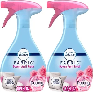Febreze Odor-Fighting Fabric Refresher, Downy April Fresh, 16.9 Fl Oz, Pack of 2 - Picture 1 of 5