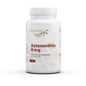 Astaxantina 8mg 60 Capsule Vita World Produzione in farmacia in Germania - Picture 1 of 2
