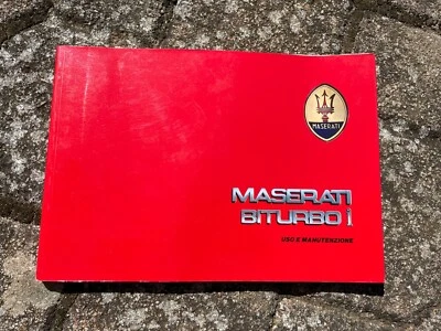  MASERATI Biturbo I - 1986 Libretto uso e manutenzione - Originale  - Immagine 1 di 4