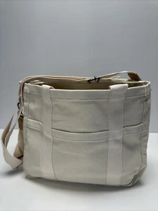 Canvas Tote Bag with Multi Pockets for Women - Picture 1 of 9