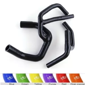 Silicone Radiator Hose For 91-96 Austin Rover Mini Cooper S SPi 1275 1.3L Black - Bild 1 von 6