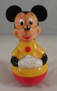 Mickey Mouse Wobler Toy Vintage Walt Disney - Picture 1 of 2