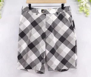 Loudmouth Herren Golf Chino Shorts grau weiß schwarz kariert Gr. 34 - Bild 1 von 9