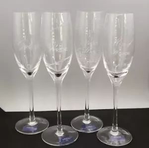 Mikasa Cheers Toasting Flutes Bridal Party Set of 4 - Picture 1 of 4