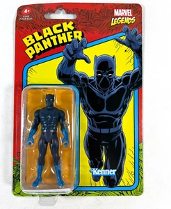 Black Panther -- Marvel Legends 3.75" Kenner Hasbro Retro Action Figure 2021 NIB - Picture 1 of 2