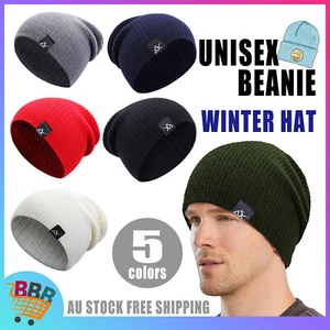 Men Women Mini Fisherman Beanie Winter Spring Hat Soft Knitted Docker Skull Cap - Picture 1 of 15