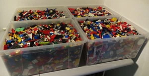 1kg LEGO Mixed Kiloware Bricks Plates etc. Star Wars Knights Space Pirates - Picture 1 of 7