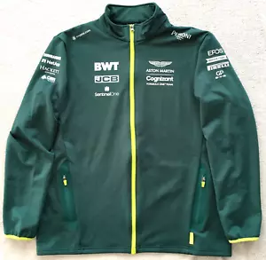 Aston Martin F1 Team Pelmark mens Formula 1 One Green Softshell Jacket size 2XL - Picture 1 of 6
