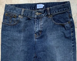 * Juniors CALVIN KLEIN BLUE  FLARED JEANS Size 5 Inseam 30” X  30” Low-rise - Picture 1 of 5