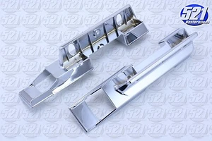 Par de bases de reposabrazos delanteros cromadas 67 cuerpo A 2 puertas Dart Valiant Barracuda se adapta a Mopar - Imagen 1 de 2