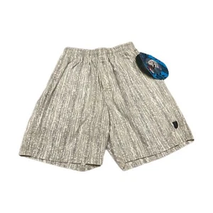 Vintage Quiksilver Shorts Mens 28 Striped Pattern Surf Skate 90s White Cotton - Picture 1 of 8