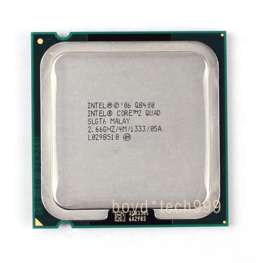 INTEL CORE 2 QUAD Q8400 PROCESSOR 2.66GHZ/4M/1333（SLGT6）LGA 775/Socket T CPU - Image 1 of 1