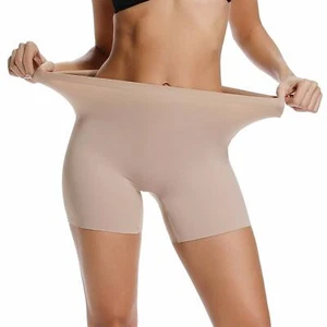 Women Slip Shorts Under Dresses High Waist Seamless Smooth Boyshorts Underwear - Picture 1 of 14