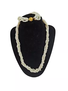 5 Strang Perlenkette & Armband Set 20" 8" - Bild 1 von 7