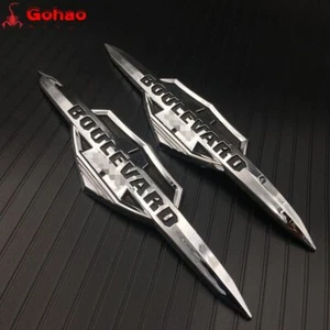 3D Motorcycle Sticker ABS Fuel Gas Tank Badge Emblem For Boulevard 1Pair - Picture 1 of 7
