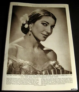 MARIA CALLAS 1958 HOUSTON ROGERS PORTRAIT COVENT GARDEN ROYAL OPERA HOUSE - Picture 1 of 1