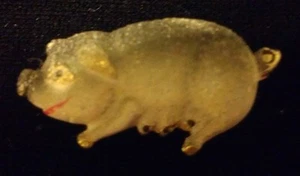 Pig Hog Farm Animal Metal Gray Pork Butcher Meat Hat Tie Tac Lapel Pin NEW G6XB - Picture 1 of 1