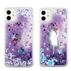 Hot Treibsand Glitzer Flüssigkeit Bling Stoßfeste Hüllen für iPhone & Samsung Hülle - Bild 1 von 24