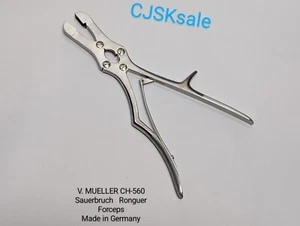 V. MUELLER CH560 Sauerbruch Rib Ronguer Forceps Made In Germany (USED). - Picture 1 of 10