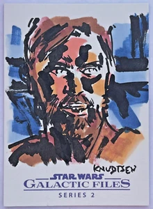 2013 Star Wars Galactic Files S2 Obi-Wan Kenobi Sketch Card by Ken Knudtsen - Picture 1 of 2